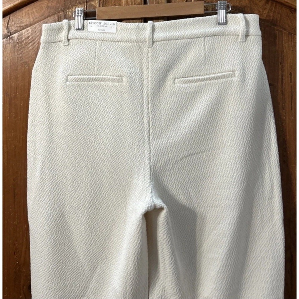 NWT Women's Chicos Matelasse Ankle Chino Pants Sz 14 (2.5) $109 New - Picture 4 of 6